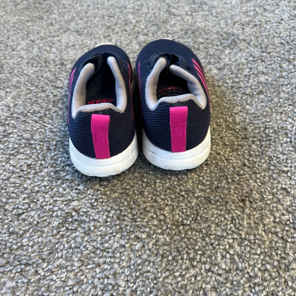 Adidas sneakers kids 6K blue pink baby girl lite racer shoes comfort no tie - Picture 2 of 8